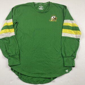 Fanatics OREGON Ducks Y-Short Women’s M Long Sleeve Duck Logo Green Stretch